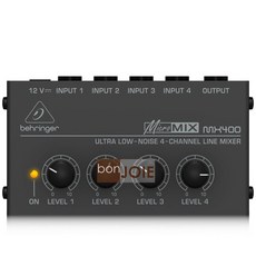 Behringer MICROMIX MX400 迷你混音器 四軌混音器 (美規二頭插頭), 正常品（本商品是「單聲道」）