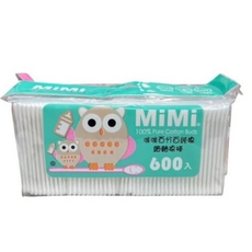 MiMi 純棉棒 細軸 綠 600入, 1個