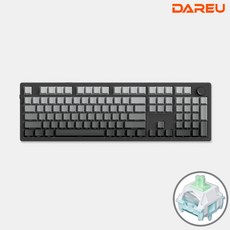 다얼유 EK106 PRO 유무선 게이밍 기계식 키보드, 스모키그레이(영문측각), 클라우드축