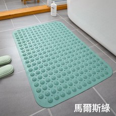 DIU 環保浴室按摩墊洗澡防滑腳墊家用淋浴房防摔帶吸盤地墊衛浴腳墊子, 馬爾斯綠:36*68cm, 1個