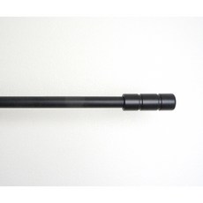 金屬窗簾桿 配件 飾頭 金剛杖 16mm 1組2入, 黑色