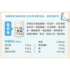 喜花貓 新包裝 汪喵排毛粉 原味 雞肉 虱目魚 水溶性纖維 非水溶性纖維, 1個, 虱目魚50g