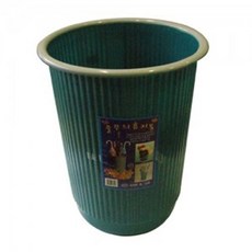 줄무늬휴지통 (중) 원통휴지통 청소용품 doi+79692YD, 본상품선택, 1개