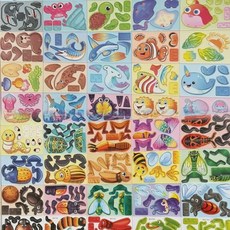 公仔人物 3D積木拼圖 麥塊主題 DIY材料 (隨機出不挑款), 海洋/昆蟲(隨機出不挑款), 1個