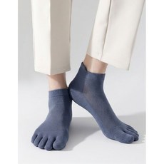 남성 발가락 양말 5켤레 세트 순면 메쉬 숑숑마녀