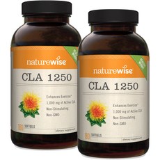 Naturewise 納強衛士 CLA 1250 1000mg 軟膠囊, 2個, 180入, 180錠