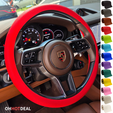 오핫딜 논슬립 핸들커버 실리콘 원형 14컬러 전차종 호환가능, 레드