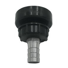 shangren 1pcs IBC 탱크 어댑터 가는 나사-굵은 나사 물 탱크 커넥터 피팅 블랙, 플라스틱