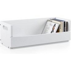 크로블리스풀 1세트 나무 CD 보관함 홀더 선반 카세트 테이프 디스플레이 랙 휴대용 손잡이 영화 케이스용 정리함 DVD 각 세트는 최대 36개의 CD를 보관할 수 있습니다흰색, White, 1