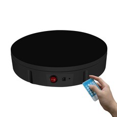 耐重100KG電動轉盤 360度展示模型公仔, 1個, 30CM旋轉展台-黑色
