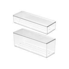 풀라이프 투명 물빠짐 수저통 조리도구통, 수저용+조리도구용, 1개