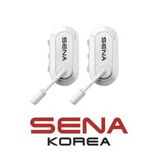 세나 바이컴 20 BIKOM20-0XD 듀얼팩 자전거 팩라이딩 아웃도어 초소형 메시 인터콤 헤드셋, 화이트
