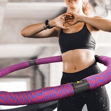 몬스터훌라후프 4.1kg 복부운동 강력한 운동 뱃살빼기 지압효과 보관용이, 1개