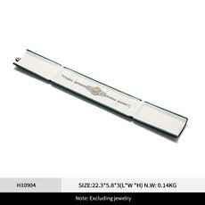 FANXI 벨벳 커플 반지 상자 더블 반지 케이스 귀걸이 목걸이 팔찌 긴 사슬 선물 포장 상자 결혼식 부모님 여자친구 다이아몬드 보석 1세 선물 고급 보관함 프로포즈 백일반지, 1개, H10904롱 체인 케이스