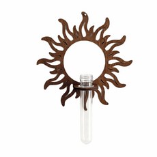벽걸이 나무 랜턴 화분 홀더 꽃병 레트로 벽장식 적 태양 해파리 거실용, 3. Sun