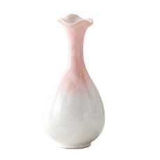 粉紅色水晶釉陶瓷花瓶 現代簡約風格桌面擺件, 水晶釉花瓶, 粉紅白