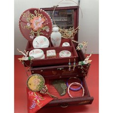 百麗的店 胭脂水粉祭拜組 適用於媽祖、註生娘娘、臨水夫人等女神 祈福納祥, 素面, 1個