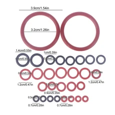 30개 O-링 씰 키트 실리콘 가스켓 사에코 커피 머신 브루잉 그룹 스파우트 커넥터 액세서리, 01 30PCS, 01 30PCS
