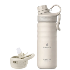 하토르 듀얼리드 텀블러 스테인리스 진공 보온보냉, 1개, 500ml, 웜 그레이 1개, 500ml, 웜 그레이