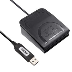 IKKEGOL 업그레이드된 USB 단일 풋 페달 기계식 스위치 제어 원 키 프로그램 컴퓨터 키보드 마우스 게임 액, 01 싱글 페달