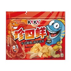 KAKA 卡卡 珍四鮮 冠軍魚 十三香 海味零食, 4個, 88g