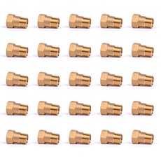 FLOW 신주 배관 서비스 니플 황동, 25개