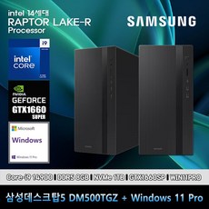 삼성 데스크탑 코어i9 14세대 GTX1660SP 컴퓨터 DM500TGZ-Zi9ADT-GTX1660SP 11PRO i9-14900 8GB SSD1TB 고사양