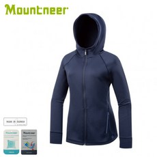Mountneer 女 四彈針織保暖連帽外套