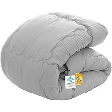 일본 직배송 Sun Deco Comforter Skin Single All Seasons Ag Silver Ion 항균 소재 SEK 위생 인증, gray light gray