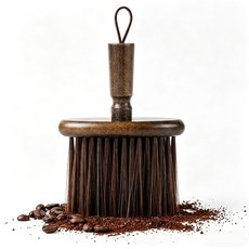원목 핸들 커피 청소솔 바리스타 브러쉬 핸드밀 그라인더 커피가루 청소용, 1개, 갈색