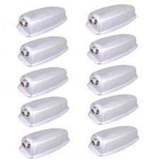 [ 886636 ] 53x24x22mm 드럼 클로 후크 10개 아이언 타원형 베이스 및 스네어 드럼용 (실버), 실버, 1개