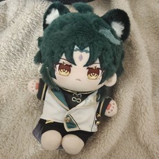 好物推薦 魈 原神 衕人 週邊 棉花娃 死神 係列 魈 護法夜叉 兔毛 正常體 20cm, 娃+娃衣現貨, 1個