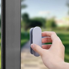 유리문 코어스 가구 손잡이 붙이는 창문 다용도 만능 서랍 싱크대 부착식 베란다문, 1개, 블랙