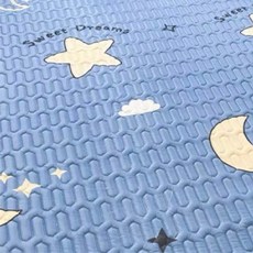 涼感絲乳膠涼席二件套, 星空,單人105x186