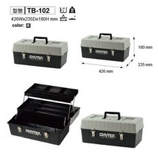 SHUTER樹德 TB-102 / TB-104 工具箱專業型工具箱 耐重零件工業收納, 1個, TB-102(超商限一個，不合併）