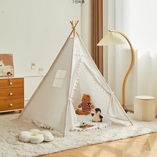 키즈 놀이텐트 실내 장난감집 인디언 스타일 원터치 설치 아기 공주 하우스, 1개, 퍼플 일반 모델