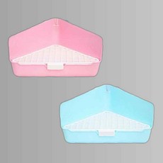 토끼용품 토끼 화장실 삼각 대 RJ186 색상랜덤 토끼화장실 토끼토일렛 토끼배변판, 없음