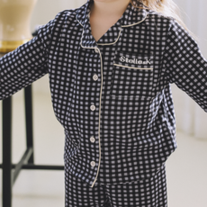 스텔라앤케이 겨울체크파자마세트 겨울용잠옷세트 스텔라잠옷세트 아동잠옷 유아홈웨어 남아여아공용