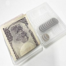 엔화 동전지갑 일본여행 동전케이스, 1개, 화이트