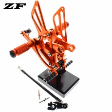 혼다 NSF100 2004-2010 CNC 오토바이 조절식 리어셋 발받침 풋페그 페달, 02 Orange