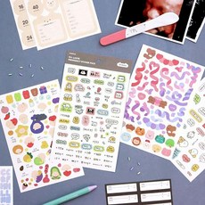 단비가 임신 초음파앨범 주수스티커 세트 베이비앨범