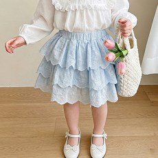 女寶寶半身裙2026夏季新款女童甜美蕾絲花邊蛋糕裙洋氣時髦裙子潮