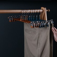 고급 GDM 10p 미끄럼방지 행거 바지걸이 73277EA 1(PC), 다크그린, 1개