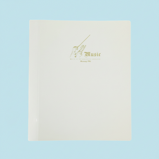 O링 악보 바인더 BP3307 크림 필기형 속지 포함 음악 파일 폴더, 1개, 1매입