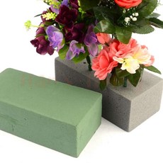 디자인펌프 꽃꽂이용 사각 폼 꽃꽂이스폰지, 조화용, 1개