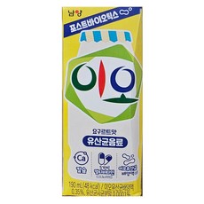 이오X브래드이발소 요구르트 유산균음료, 190ml, 1개