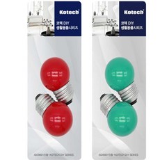 조은두리 코텍5198 꼬마전구 2P 220V 10W 소형, 옐로우