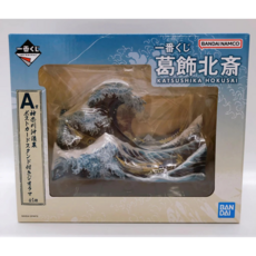 一番くじ 葛飾北齋 神奈川沖浪裏 A賞 公仔 附明信片架, 1個