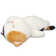 棒貓 躺平貓娃娃 S size 睡覺貓 療癒貓 貓咪玩偶 全店免運, 黑+茶+白, 1個