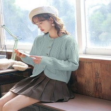 5컬러 러블리 데이트룩 떡볶이 더플 꽈배기 가디건